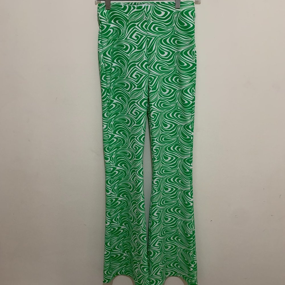 trendy green pants from garage